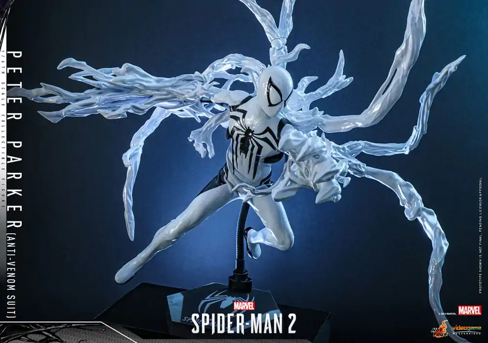 Figurină de acțiune de colecție Spider-Man 2 Video Game Masterpiece 1/6 Peter Parker (Costum Anti-Venom) 30 cm poza produsului