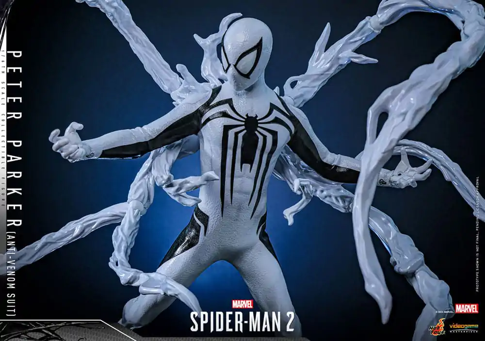 Figurină de acțiune de colecție Spider-Man 2 Video Game Masterpiece 1/6 Peter Parker (Costum Anti-Venom) 30 cm poza produsului