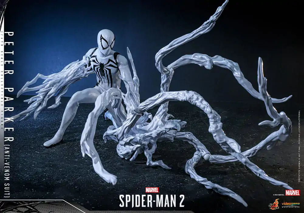 Figurină de acțiune de colecție Spider-Man 2 Video Game Masterpiece 1/6 Peter Parker (Costum Anti-Venom) 30 cm poza produsului