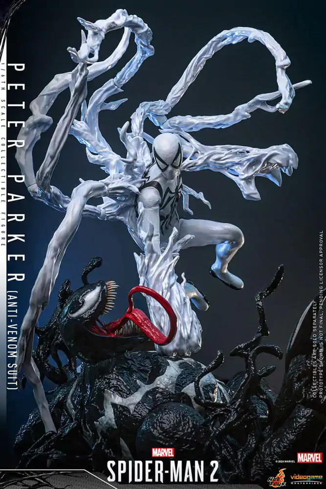 Figurină de acțiune de colecție Spider-Man 2 Video Game Masterpiece 1/6 Peter Parker (Costum Anti-Venom) 30 cm poza produsului