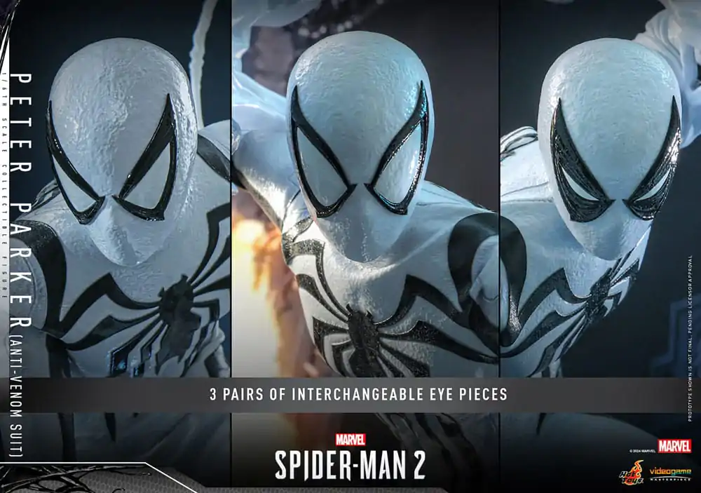 Figurină de acțiune de colecție Spider-Man 2 Video Game Masterpiece 1/6 Peter Parker (Costum Anti-Venom) 30 cm poza produsului