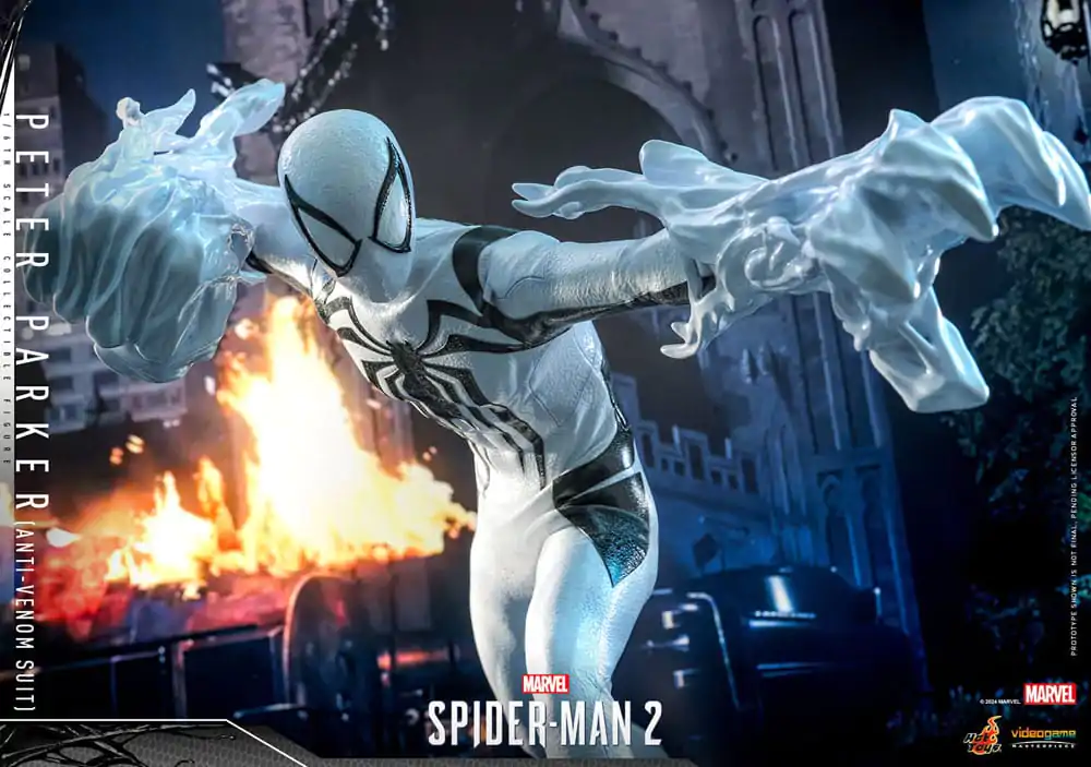 Figurină de acțiune de colecție Spider-Man 2 Video Game Masterpiece 1/6 Peter Parker (Costum Anti-Venom) 30 cm poza produsului