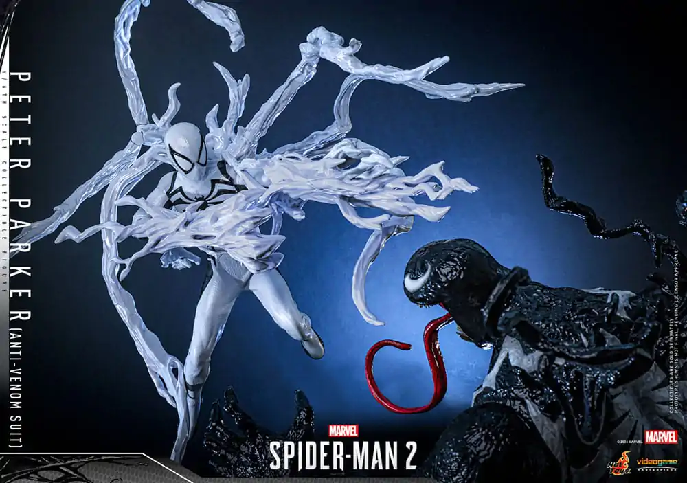 Figurină de acțiune de colecție Spider-Man 2 Video Game Masterpiece 1/6 Peter Parker (Costum Anti-Venom) 30 cm poza produsului