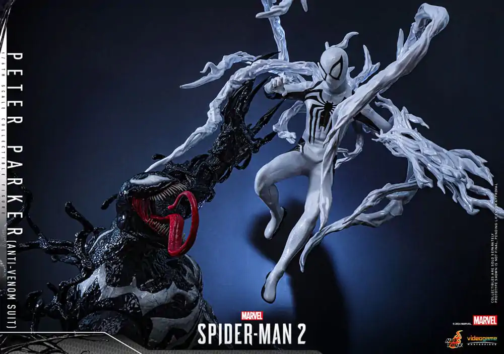 Figurină de acțiune de colecție Spider-Man 2 Video Game Masterpiece 1/6 Peter Parker (Costum Anti-Venom) 30 cm poza produsului