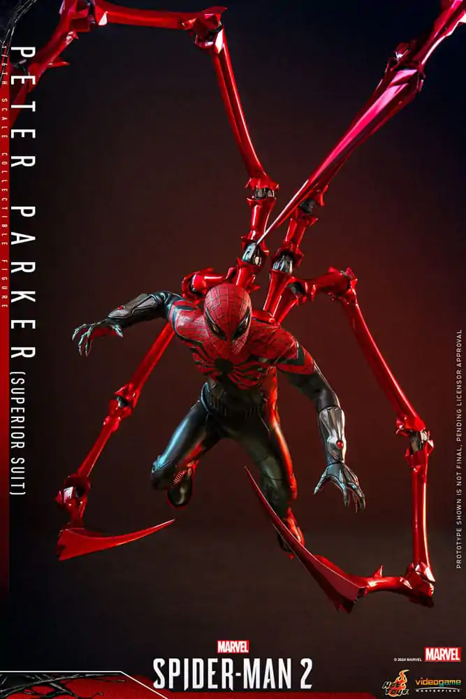 Figurină de acțiune de capodoperă Joc video Spider-Man 2 1/6 Peter Parker (Costum Superior) 30 cm poza produsului