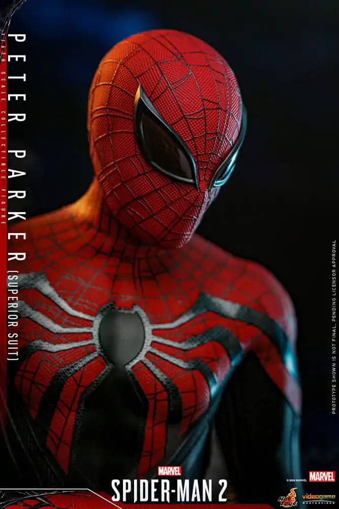 Figurină de acțiune de capodoperă Joc video Spider-Man 2 1/6 Peter Parker (Costum Superior) 30 cm poza produsului