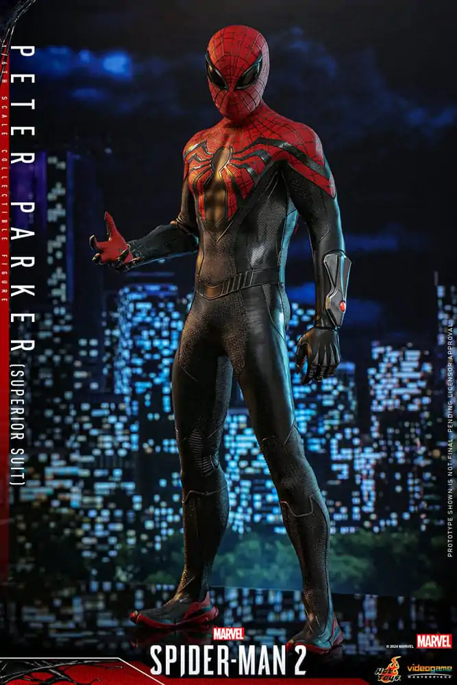 Figurină de acțiune de capodoperă Joc video Spider-Man 2 1/6 Peter Parker (Costum Superior) 30 cm poza produsului