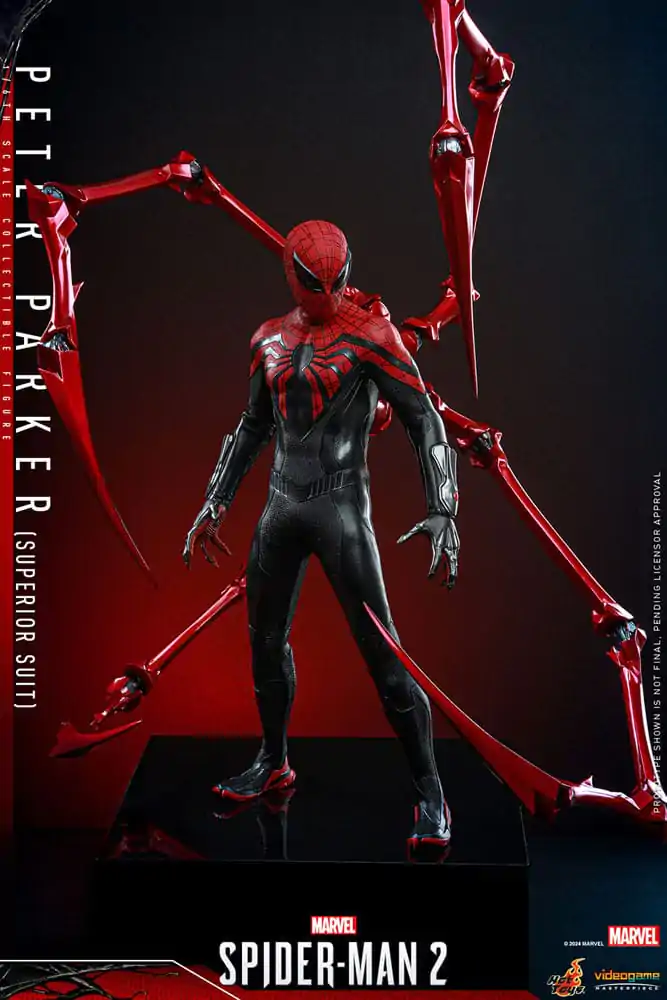 Figurină de acțiune de capodoperă Joc video Spider-Man 2 1/6 Peter Parker (Costum Superior) 30 cm poza produsului