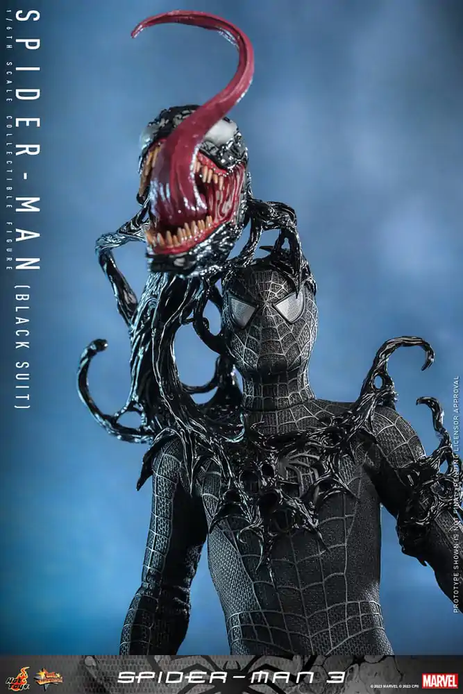 Figurină de acțiune Masterpiece din filmul Spider-Man 3 1/6 Spider-Man (Costum Negru) 30 cm poza produsului