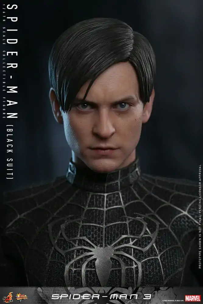 Figurină de acțiune Masterpiece din filmul Spider-Man 3 1/6 Spider-Man (Costum Negru) 30 cm poza produsului