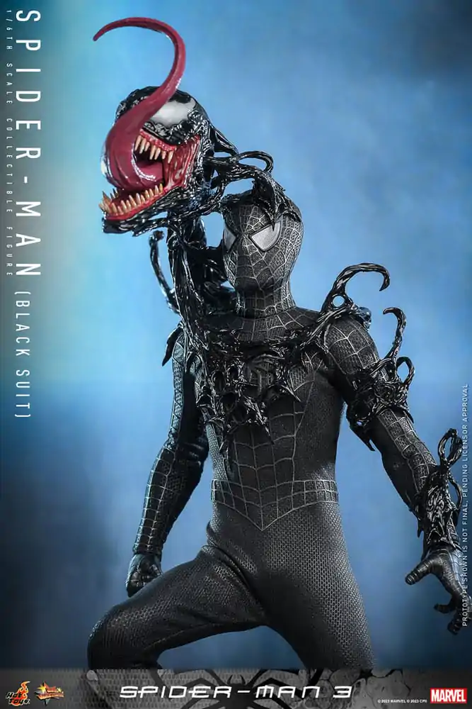 Figurină de acțiune Masterpiece din filmul Spider-Man 3 1/6 Spider-Man (Costum Negru) 30 cm poza produsului