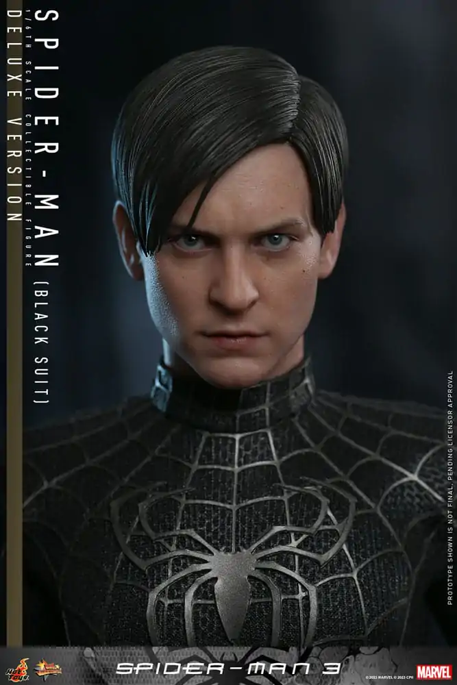 Spider-Man 3 Movie Masterpiece Figurină de Acțiune 1/6 Spider-Man (Black Suit) (Deluxe Version) 30 cm poza produsului