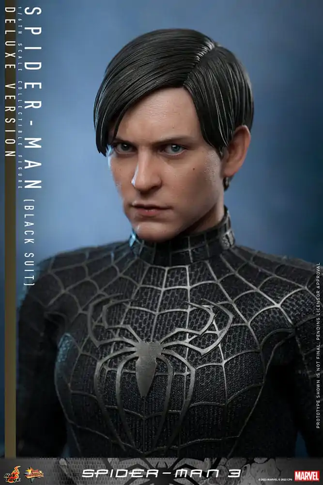 Spider-Man 3 Movie Masterpiece Figurină de Acțiune 1/6 Spider-Man (Black Suit) (Deluxe Version) 30 cm poza produsului