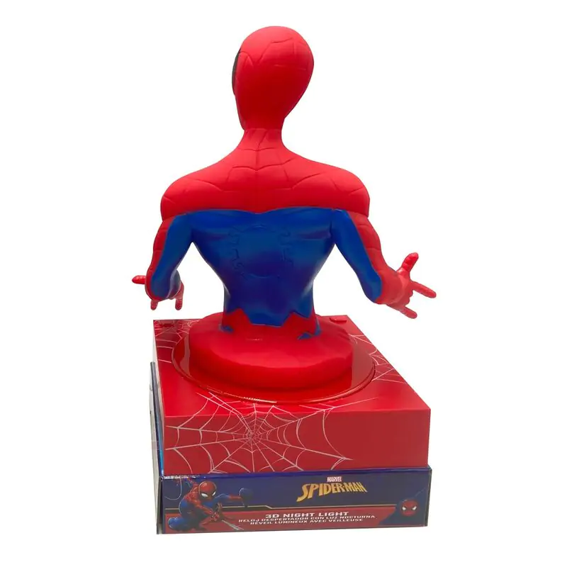 Marvel Spiderman 3D lampă cu ceas deșteptător poza produsului