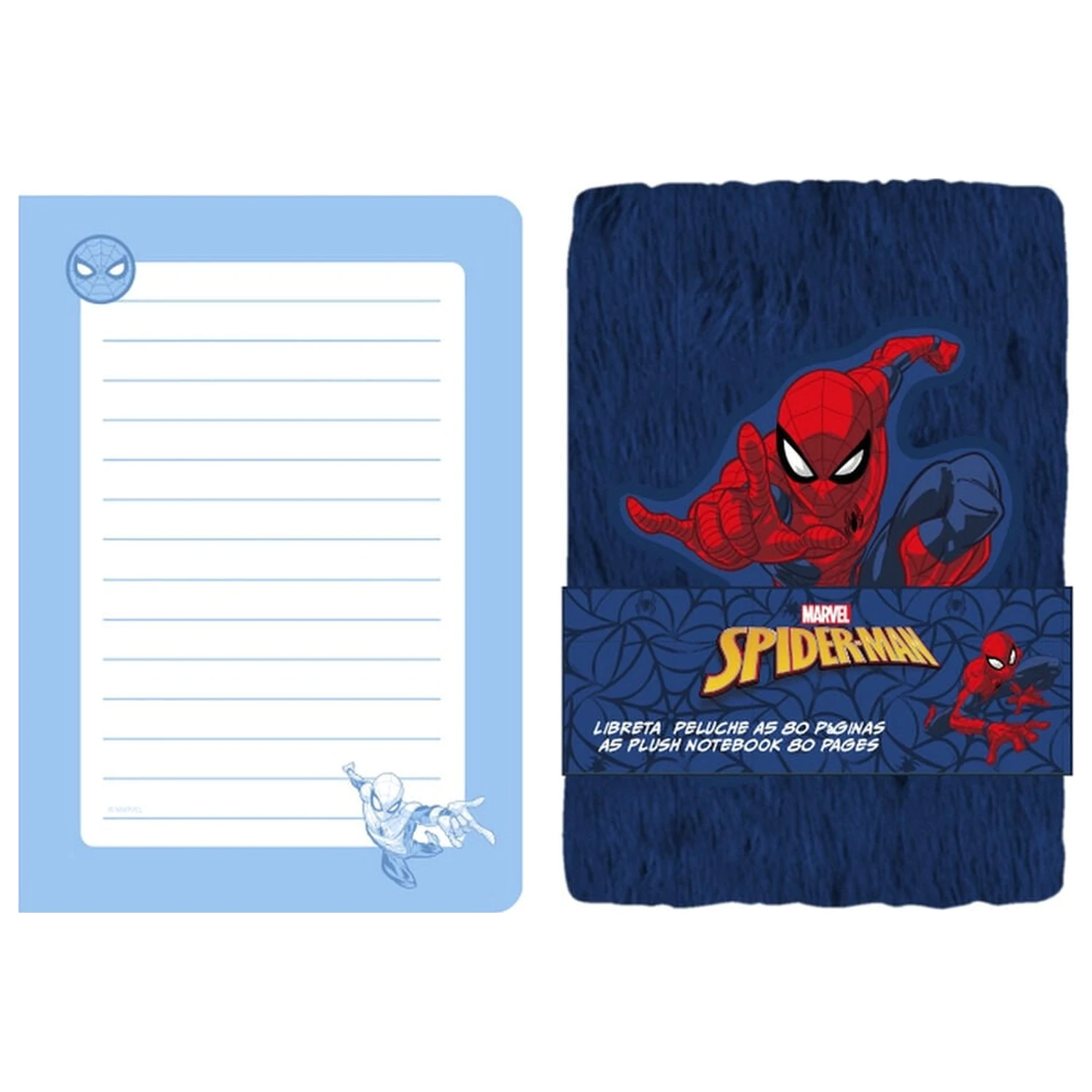 Marvel Spiderman A5 carnet de pluș poza produsului