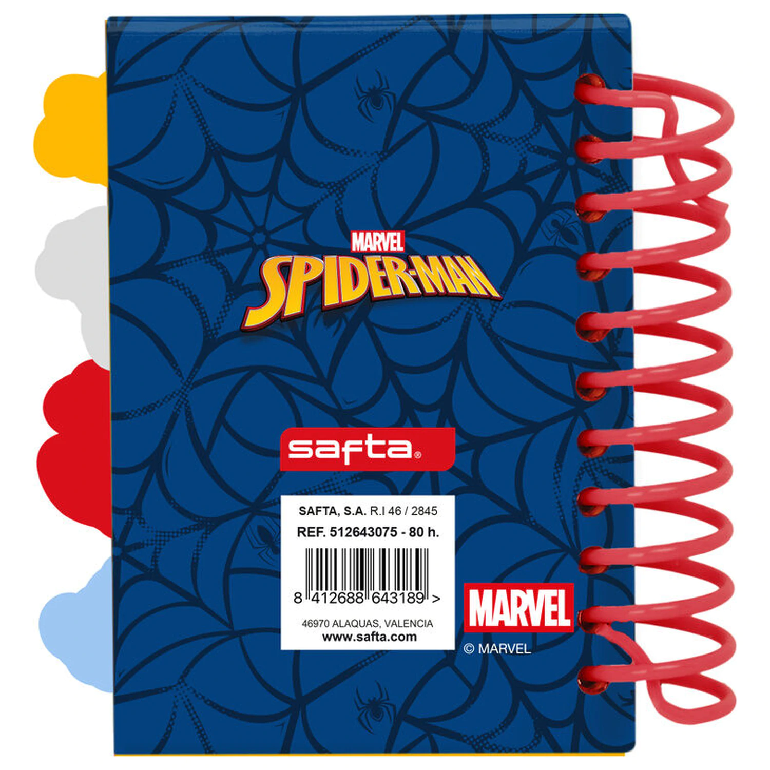 Marvel Spiderman A7 notes notebook poza produsului