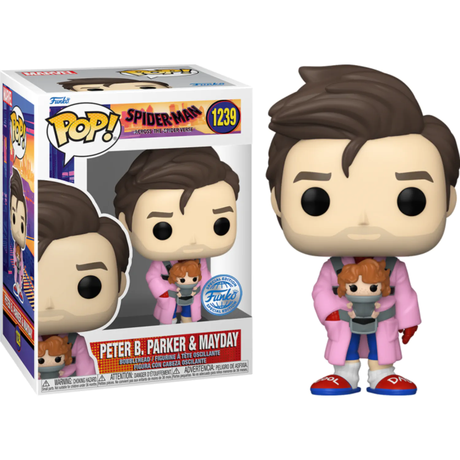 Spider-Man: Across the Spider-Verse Funko POP! Figurina Vinil Peter B. Parker & Mayday 9 cm poza produsului