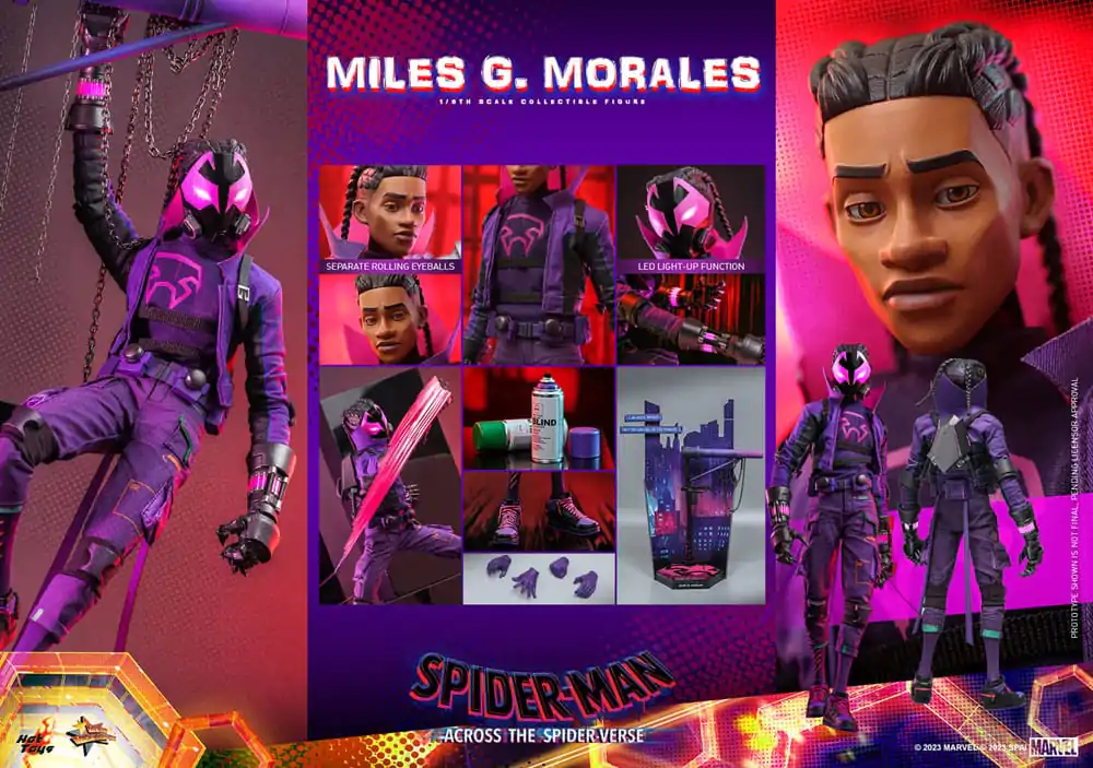 Figurină de acțiune de colecție film Spider-Man: Across the Spider-Verse Movie Masterpiece 1/6 Spider-Punk 32 cm poza produsului