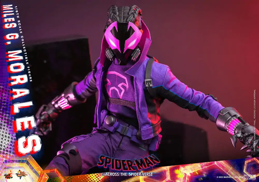 Figurină de acțiune de colecție film Spider-Man: Across the Spider-Verse Movie Masterpiece 1/6 Spider-Punk 32 cm poza produsului