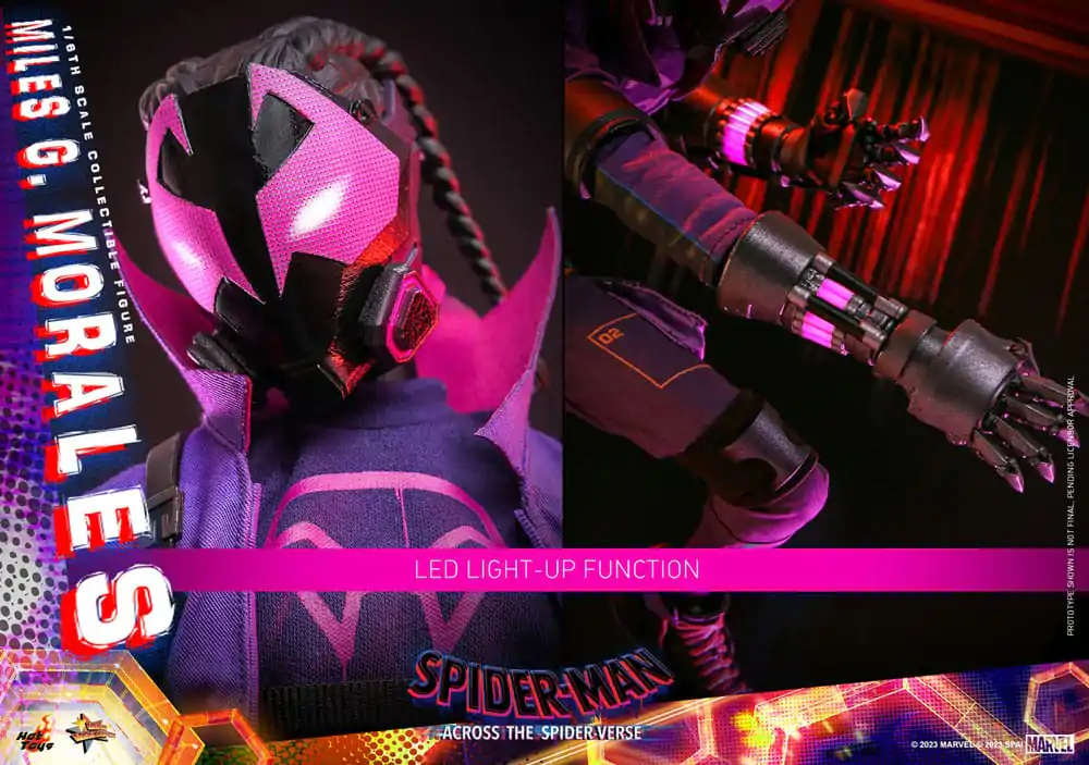 Figurină de acțiune de colecție film Spider-Man: Across the Spider-Verse Movie Masterpiece 1/6 Spider-Punk 32 cm poza produsului