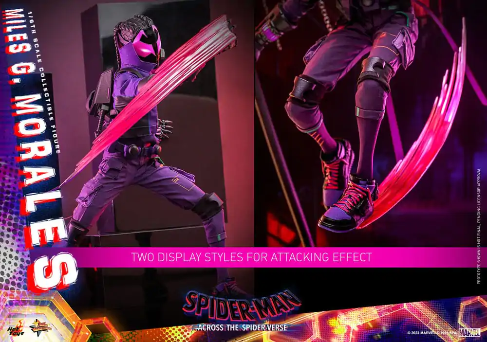 Figurină de acțiune de colecție film Spider-Man: Across the Spider-Verse Movie Masterpiece 1/6 Spider-Punk 32 cm poza produsului