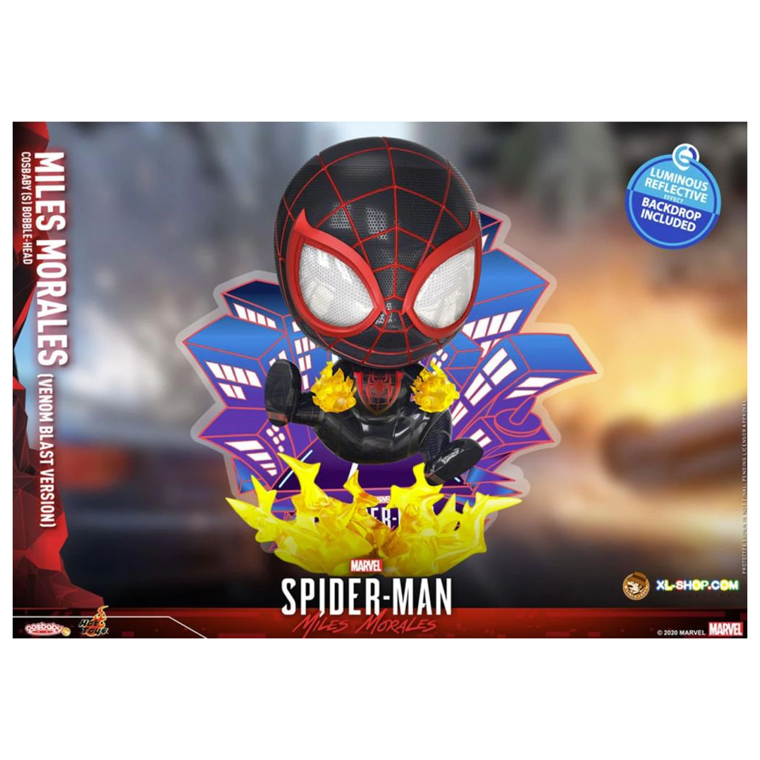 Figura Spider-Man Cosbaby Wave 4 Miles Morales Venom Blast Version poza produsului