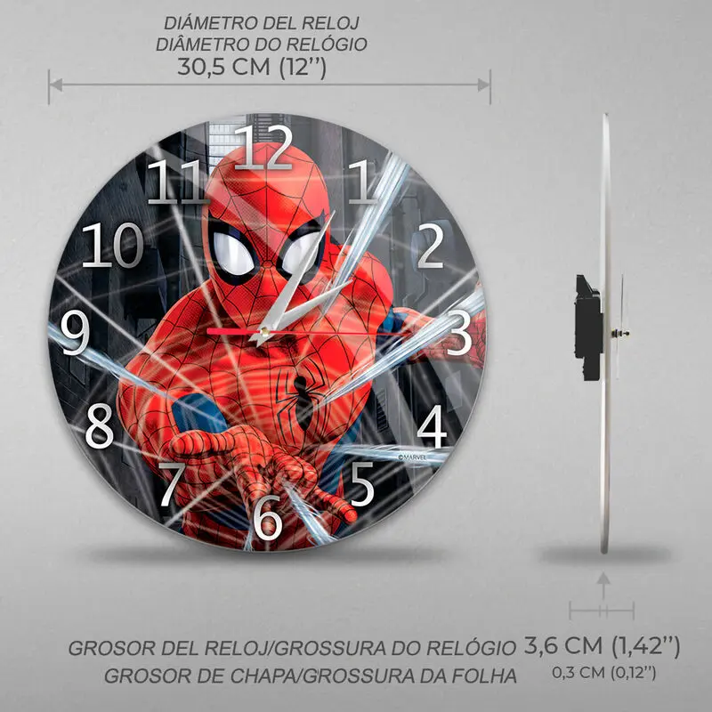 Marvel Spiderman ceas de perete poza produsului
