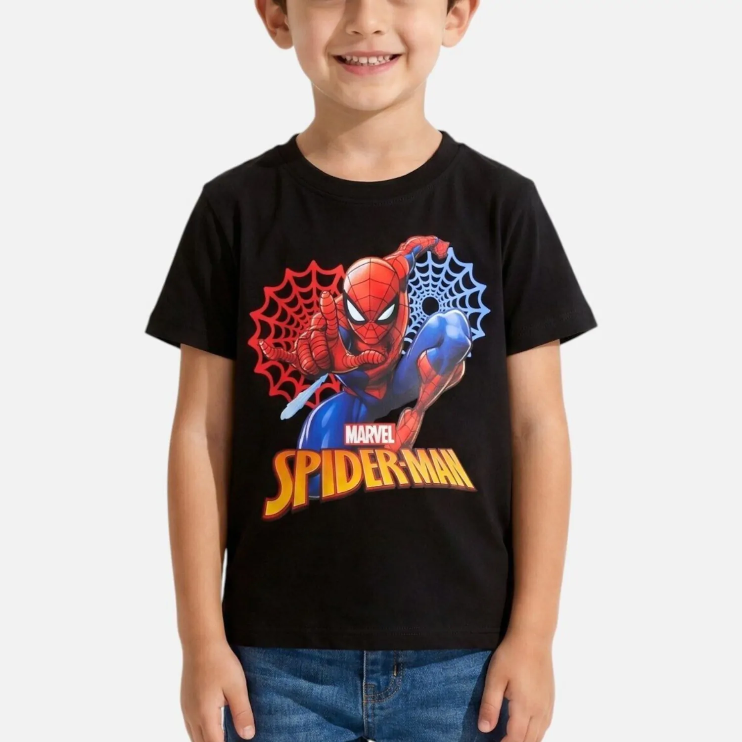 Tricou pentru copii Spider-Man - negru poza produsului