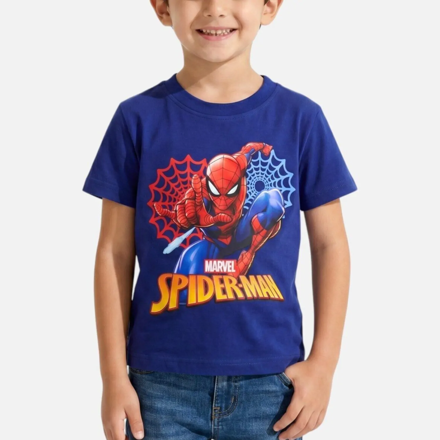 Tricou copil Spider-Man - albastru marin poza produsului