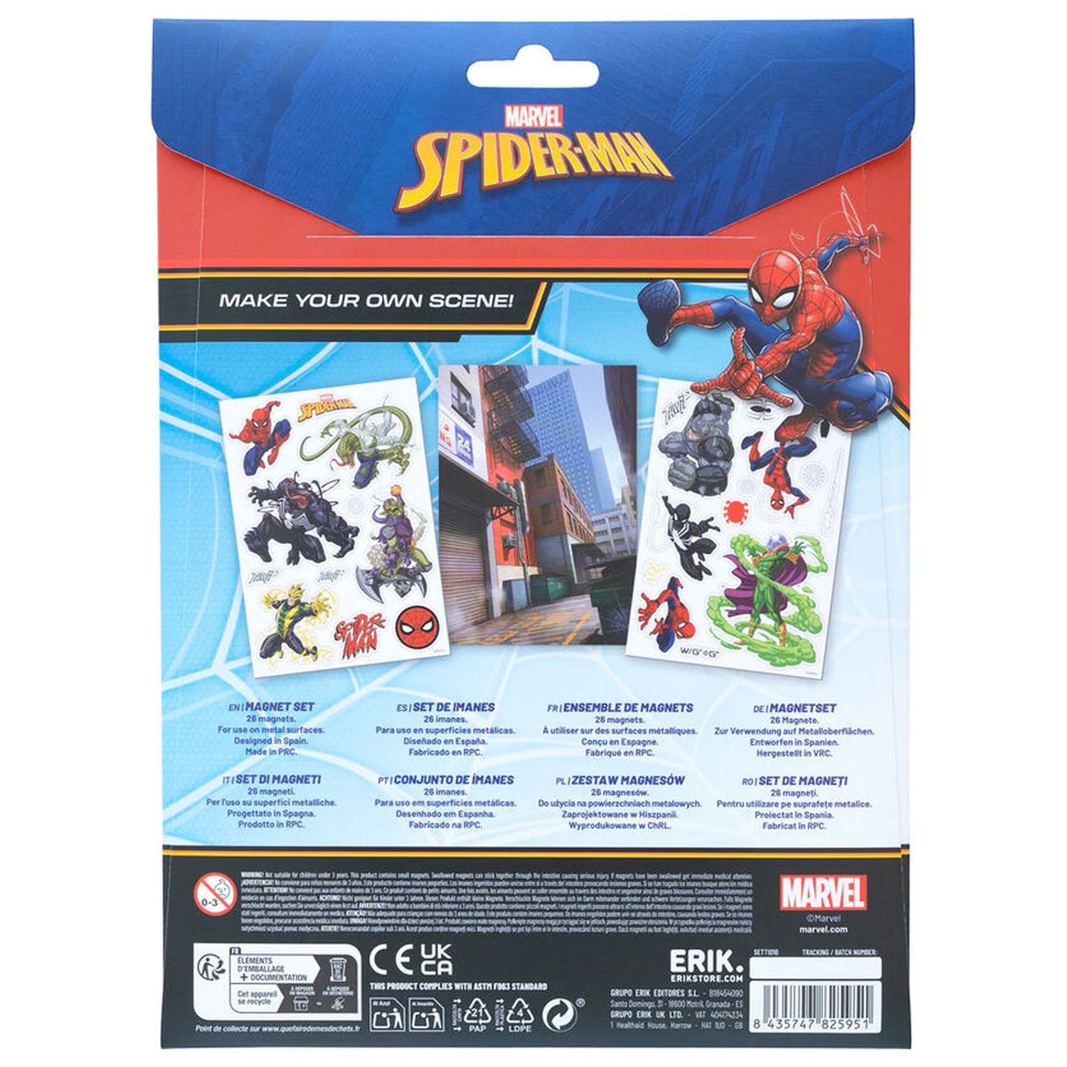 Marvel Spiderman set de magneți decupați poza produsului
