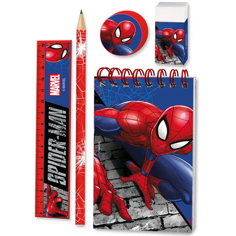 Marvel Spiderman II set papetarie 5 bucati poza produsului
