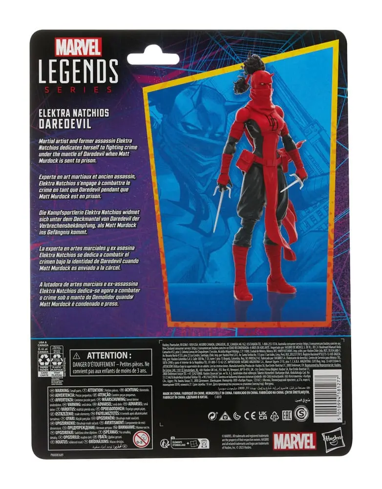 Figurină de acțiune Spider-Man Marvel Legends Retro Collection Elektra Natchios Daredevil 15 cm poza produsului