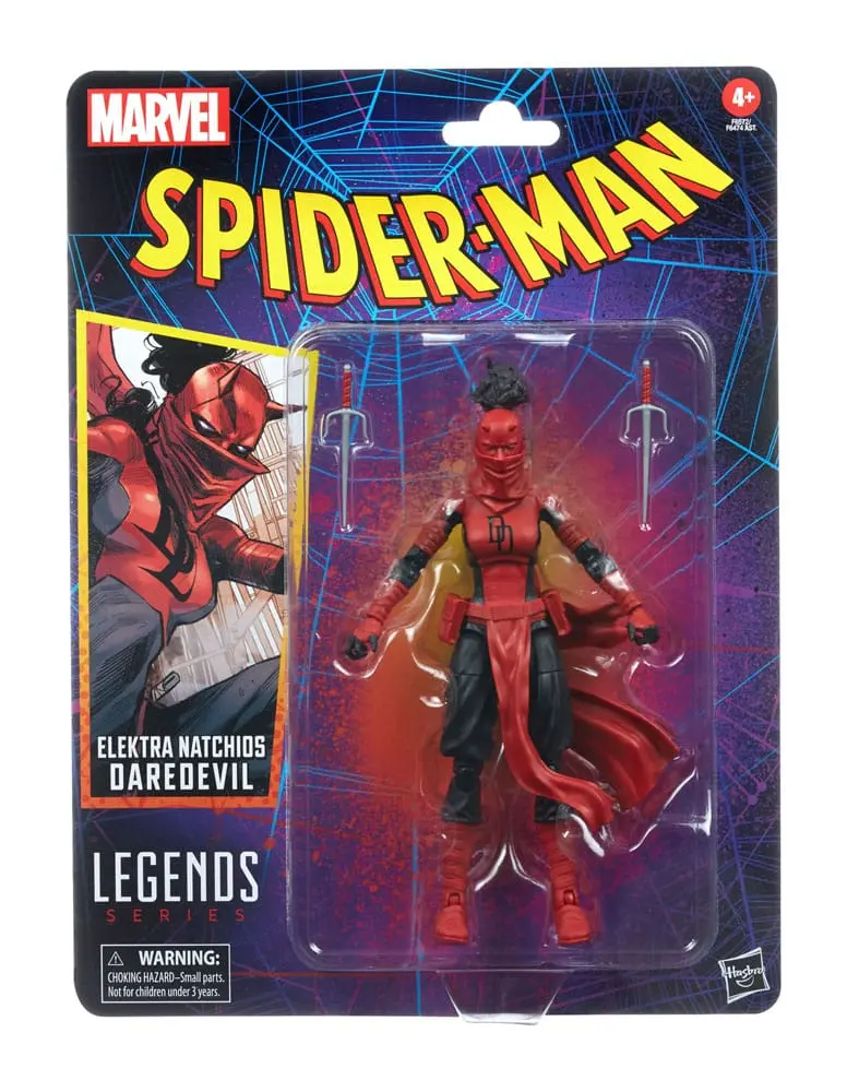 Figurină de acțiune Spider-Man Marvel Legends Retro Collection Elektra Natchios Daredevil 15 cm poza produsului