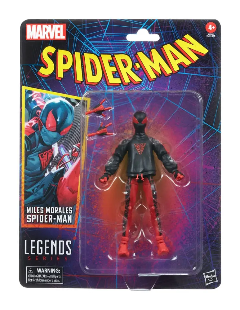 Spider-Man Marvel Legends Retro Collection Figurina de acțiune Miles Morales Spider-Man 15 cm poza produsului