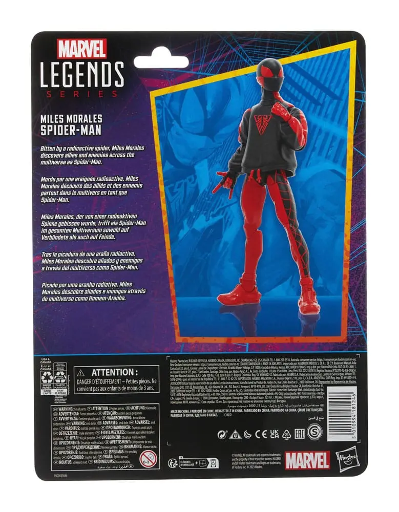 Spider-Man Marvel Legends Retro Collection Figurina de acțiune Miles Morales Spider-Man 15 cm poza produsului
