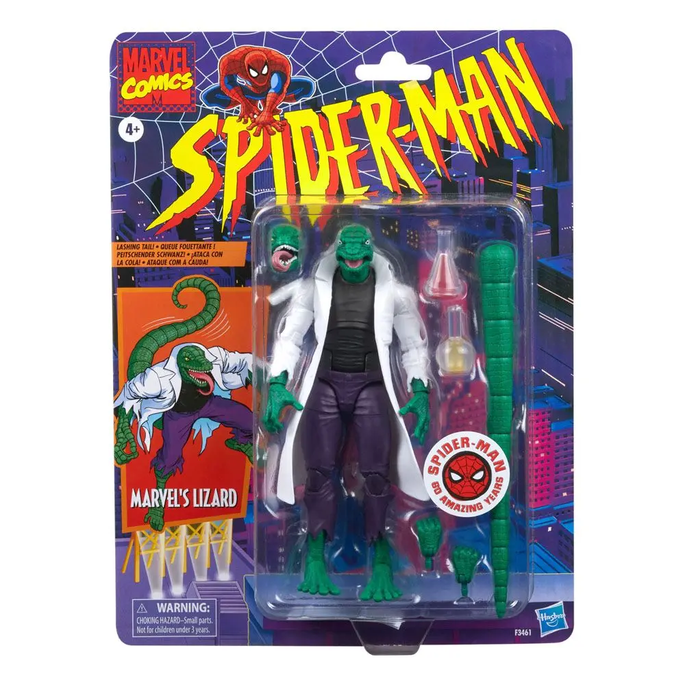 Figurina articulata Spider-Man Marvel Legends Retro Marvel's Lizard 15 cm poza produsului