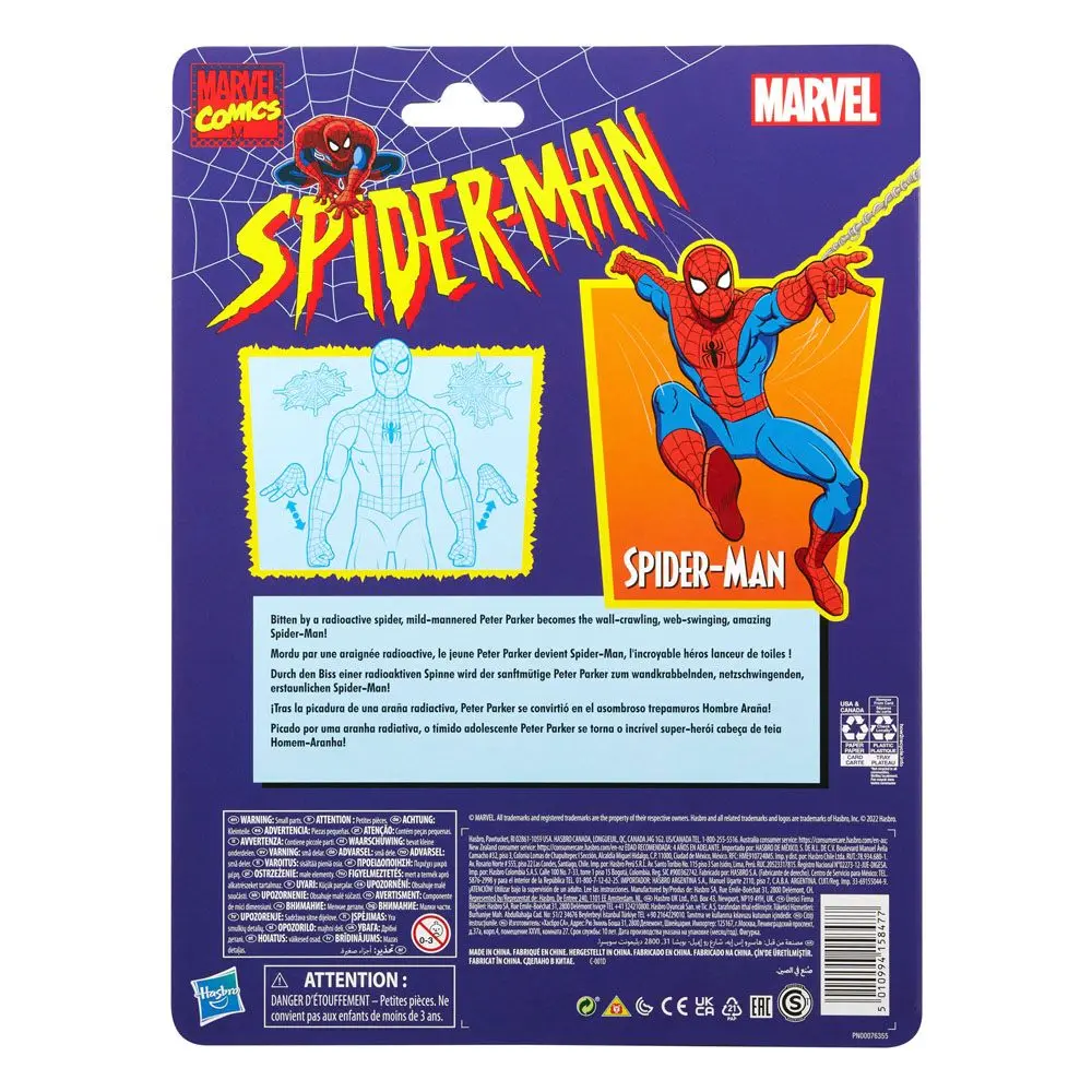 Figurina de actiune Spider-Man Marvel Legends Retro Spider-Man 15 cm poza produsului