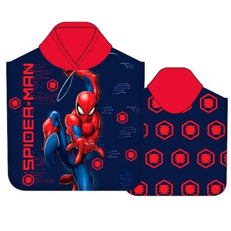 Marvel Spiderman microfibre poncho prosop poza produsului