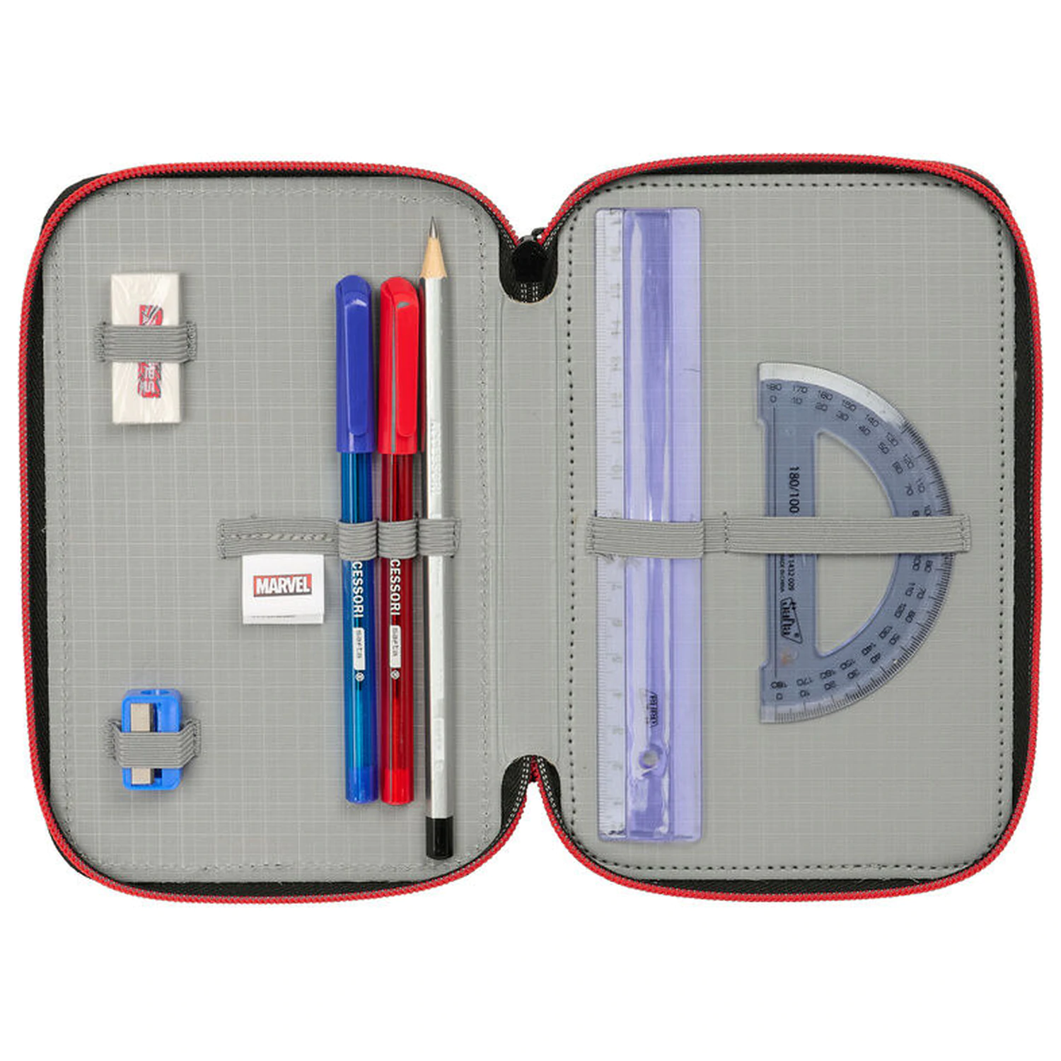 Marvel Spiderman Miles Morales trusă triplă creioane 37 bucăți poza produsului