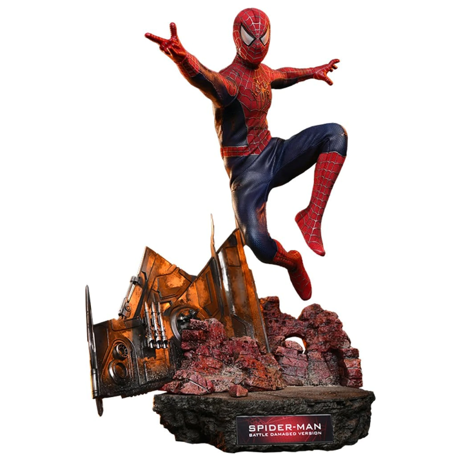 Spider-Man Movie Masterpiece figurina de actiune 1/6 Spider-Man (Battle Damaged Version) 30 cm poza produsului