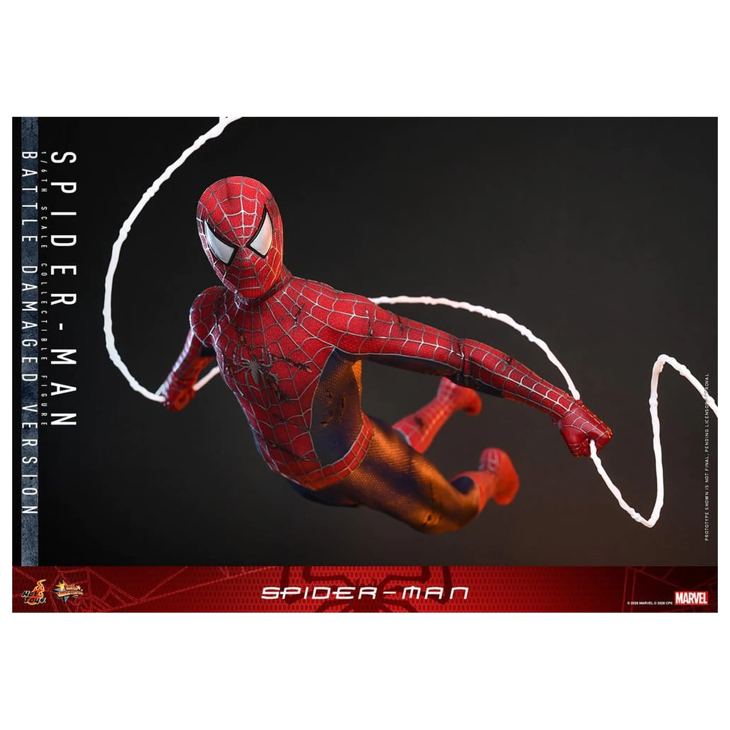 Spider-Man Movie Masterpiece figurina de actiune 1/6 Spider-Man (Battle Damaged Version) 30 cm poza produsului