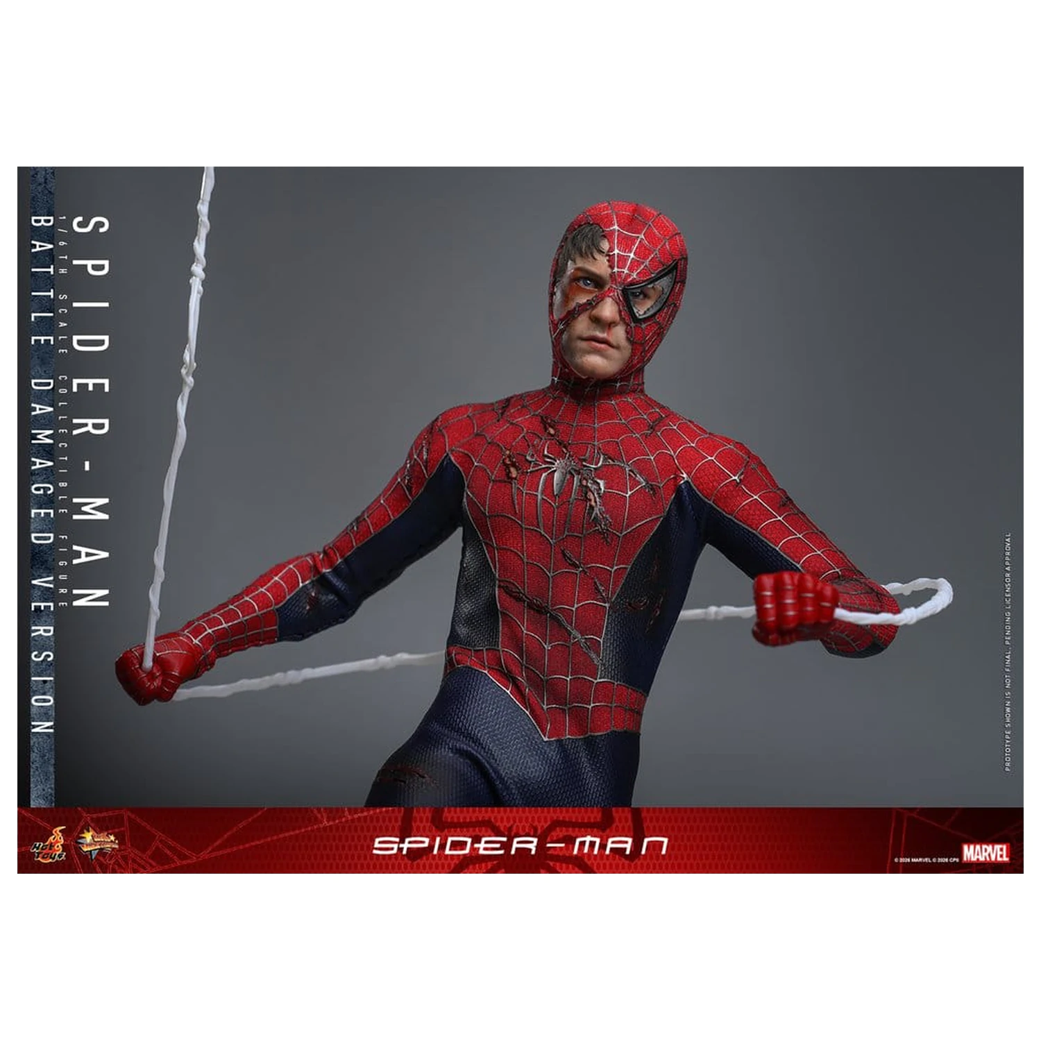 Spider-Man Movie Masterpiece figurina de actiune 1/6 Spider-Man (Battle Damaged Version) 30 cm poza produsului