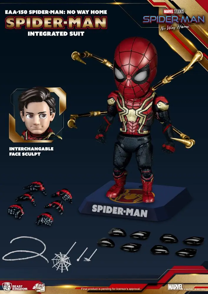 Spider-Man: No Way Home Figurina Acțiune Egg Attack Spider-Man Costum Integrat 17 cm poza produsului