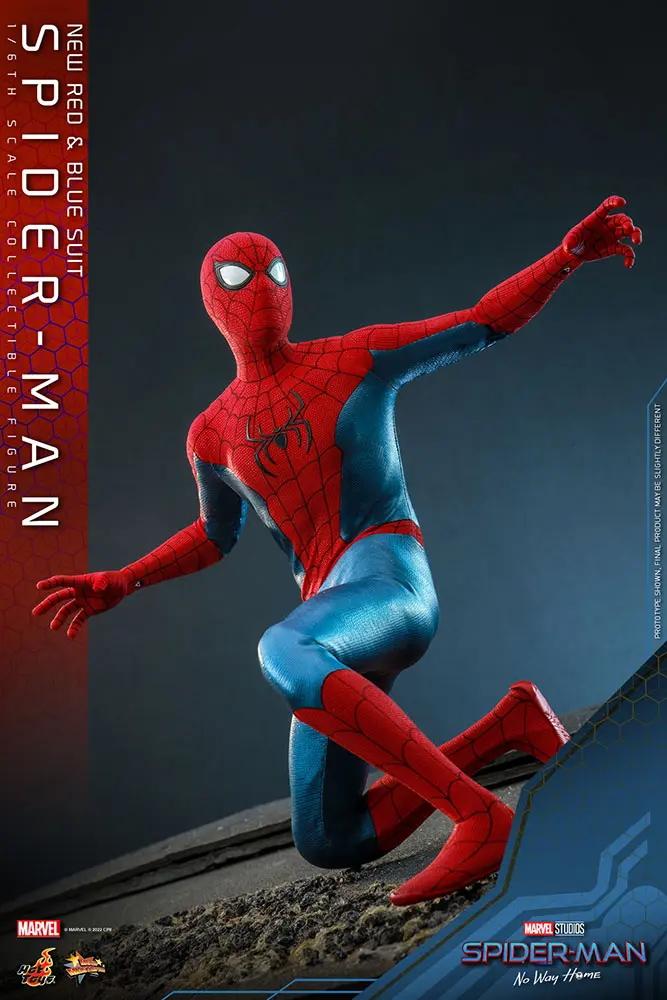 Spider-Man: No Way Home Movie Masterpiece Figurina de acțiune 1/6 Spider-Man (Costum Nou Roșu și Albastru) 28 cm poza produsului