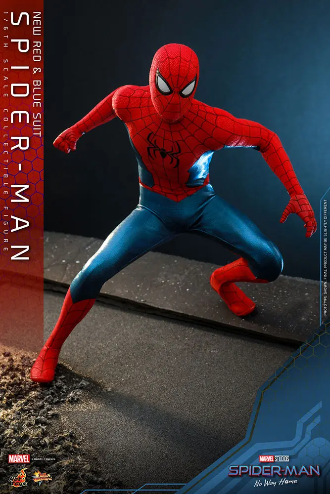 Spider-Man: No Way Home Movie Masterpiece Figurina de acțiune 1/6 Spider-Man (Costum Nou Roșu și Albastru) 28 cm poza produsului