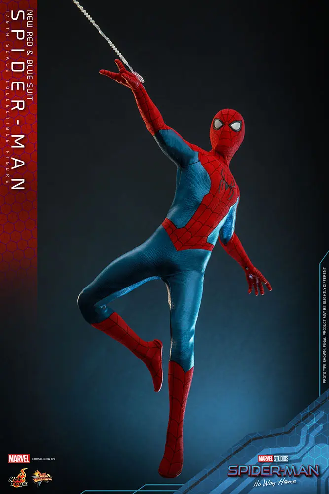 Spider-Man: No Way Home Movie Masterpiece Figurina de acțiune 1/6 Spider-Man (Costum Nou Roșu și Albastru) 28 cm poza produsului