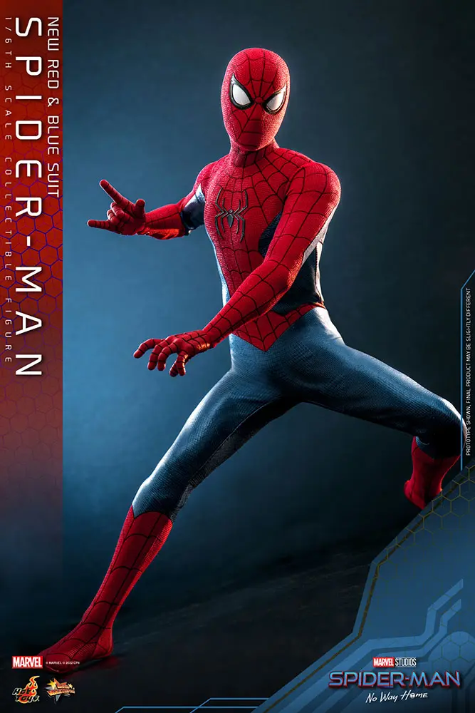 Spider-Man: No Way Home Movie Masterpiece Figurina de acțiune 1/6 Spider-Man (Costum Nou Roșu și Albastru) 28 cm poza produsului