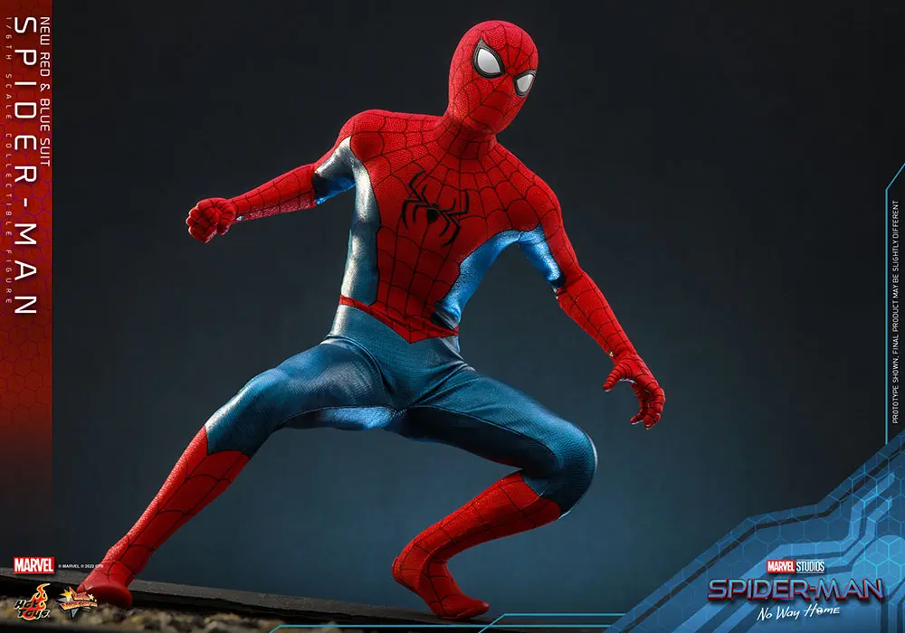 Spider-Man: No Way Home Movie Masterpiece Figurina de acțiune 1/6 Spider-Man (Costum Nou Roșu și Albastru) 28 cm poza produsului