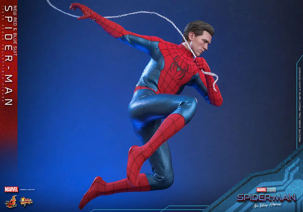 Spider-Man: No Way Home Movie Masterpiece Figurina de acțiune 1/6 Spider-Man (Costum Nou Roșu și Albastru) 28 cm poza produsului