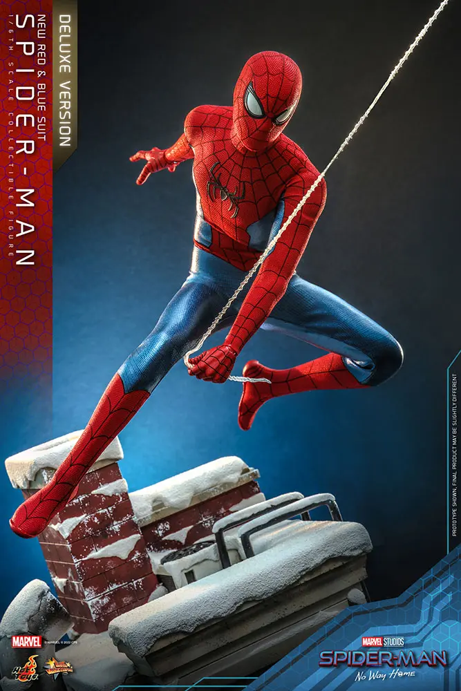 Spider-Man: No Way Home Movie Masterpiece figurină de acțiune 1/6 Spider-Man (New Red and Blue Suit) (Deluxe Version) 28 cm poza produsului